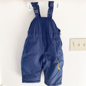 Osh Kosh Snow Bibs Kids Unisex Navy Blue 18M One Piece Snowsuit Winter Snow
